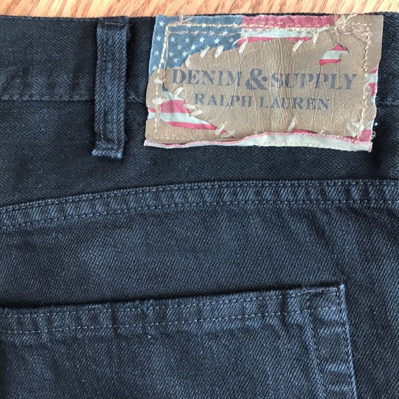 DENIM & SUPPLY RALPH LAUREN 38/32 mens BLACK DENIM - Picture 2 of 6